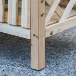 Outsunny Huerto Urbano Elevado De Madera 90x30x90 Cm Mesa De Cultivo De Jardín Con Estante Inferior Seto Decorativo Y 4 Orificios De Drenaje Para Plantas Macetas Flores Natural -Ofertas Verdi Jar Tienda 8498059b987989068d613d8862fd314112810e96 20fd755894db4d3b84c84958dc6fa56b