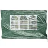 Outsunny 2 Paredes Parte Laterales Para Carpa 3x3m 3x6m Lado Parasol De Gazebo Tela Oxford Impermeable Con Ventanas Medidas 293x193cm Verde Oscuro