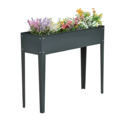 Outsunny Jardinera Elevada Cama De Jardín Elevada Rectangular Mesa De Cultivo Para Plantas Verduras Y Flores Con 3 Orificios De Drenaje 100x30x80 Cm Gris -Ofertas Verdi Jar Tienda 91c1c91d6cd08e2a416b4fac88831cfd237e06f5 034572062ac54b059e4cfc9874558629