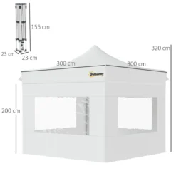 Outsunny Carpa Plegable 3x3 M Con Altura Ajustable Cenador De Jardín Con 4 Paredes Extraíbles De Tela Oxford 4 Ventanas Y Bolsa De Transporte Para Exterior Terraza Camping Blanco 11 Outsunny Carpa Plegable 3x3 M Con Altura Ajustable Cenador De Jardín Con 4 Paredes Extraíbles De Tela Oxford 4 Ventanas Y Bolsa De Transporte Para Exterior Terraza Camping Blanco -Ofertas Verdi Jar Tienda 91fd90808dce80f090c6cc2833e3a2952b267c3d fb0b46d08e9e4a7d92b4adecbeae09f4