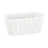 Prosperplast Jardinera Para Balcón Splofy Case 4L., Dimensiones (Mm) 297X145X133, Color Blanco