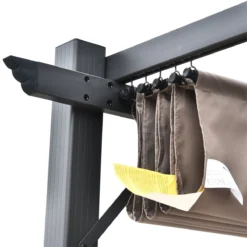 Outsunny Pérgola De Aluminio Gazebo Cenador 3x3m Para Jardín Patio O Terraza Con Techo Retráctil Tela Poliéster Resistente A Agua Y UV -Ofertas Verdi Jar Tienda 953ad3955b587423f9d4093d6b15a7ef345a0595 9cc4fed2658d41b3ad6e359d52190a88