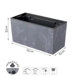 Prosperplast Jardinera Para Balcón Urbi Case Beton Effect , Dimensiones (Mm) 395X185X195, Color Marengo -Ofertas Verdi Jar Tienda 9770f20588012f29e2cf6ba760c043972ca3a954 551bad271cda47cc8a1821df72b27357