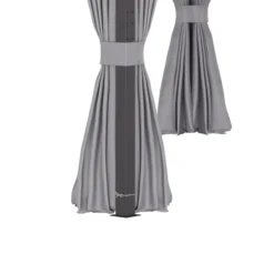 Outsunny Cenador De Jardín 4x3 M Pabellón Con Techo De Ventilación 4 Cortinas Laterales Con Puerta Y 8 Orificio De Drenaje Gazebo De Aluminio Para Exterior Patio Fiestas Gris -Ofertas Verdi Jar Tienda 97b6ed38bf42e1422ad170746767e3919c1935f7 8d721dd016834b1fb4553a4c9e63ce66