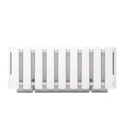 Prosperplast Jardinera Para Balcón BOARDEE FENCYCASE, Dimensiones (mm) 380x180x162, Color Blanco