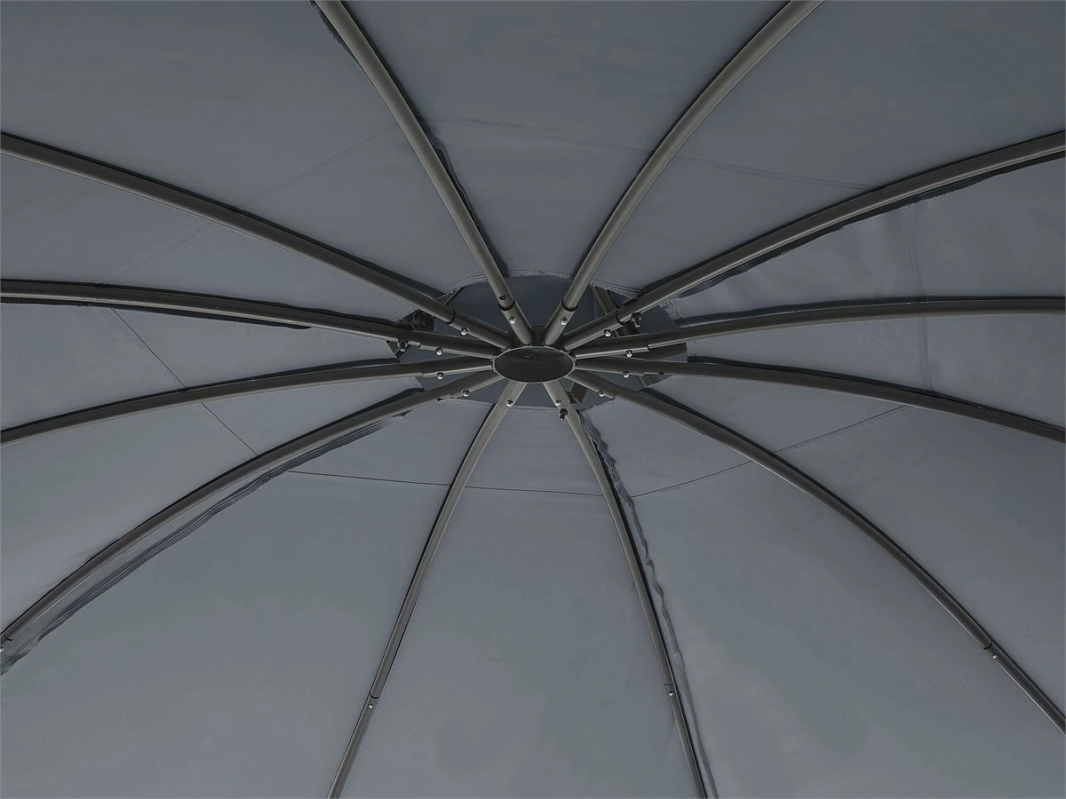 Cenador De Metal Gris Grafito/negro 360 Cm SAFARA 5 Cenador De Metal Gris Grafito/negro 360 Cm SAFARA - Imagen 5