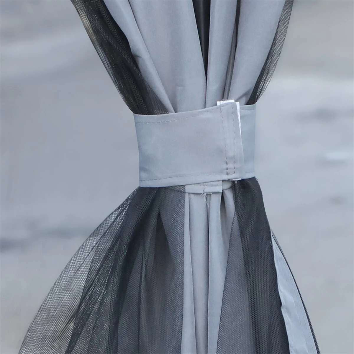 Outsunny Cenador De Jardín 3x3 M Pabellón De Exterior Con Techo De Policarbonato 4 Cortinas Laterales Y 4 Mosquiteras Con Cremalleras Marco De Metal Para Fiestas Eventos Multicolor 12 Outsunny Cenador De Jardín 3x3 M Pabellón De Exterior Con Techo De Policarbonato 4 Cortinas Laterales Y 4 Mosquiteras Con Cremalleras Marco De Metal Para Fiestas Eventos Multicolor - Imagen 12