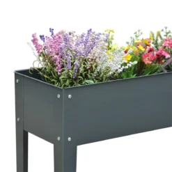 Outsunny Jardinera Elevada Cama De Jardín Elevada Rectangular Mesa De Cultivo Para Plantas Verduras Y Flores Con 3 Orificios De Drenaje 100x30x80 Cm Gris -Ofertas Verdi Jar Tienda a94f8b7becf7295fd8d5ec062e90c43af523311a 00257fd6e3144385b2bea57f5e7ad4a7
