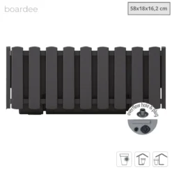 Prosperplast Jardinera Para Balcón BOARDEE FENCYCASE, Dimensiones (mm) 580x180x162, Color Antracita -Ofertas Verdi Jar Tienda ac9157f62855bd81d2c309d763fa47a1523b0678 1a7760d052664ad393d49627b8f511ba