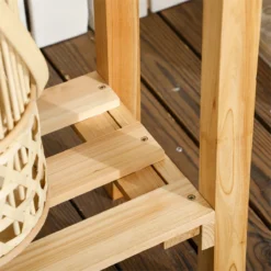 Outsunny Huerto Urbano Elevado De Madera Con Ruedas Mesa De Cultivo Con Enrejado Cama De Jardín Elevado Con Tela No Tejida Y Orificio De Drenaje Para Plantas Flores 79x29x130 Cm Natural -Ofertas Verdi Jar Tienda ad8d72d51068e058d78e094a4876960e50cedf0b d310bcc6658e44e8aff7b6699c45777d