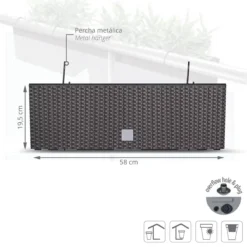 Prosperplast Jardinera Para Balcón Rato Case W , Dimensiones (Mm) 580X180X195, Color Ocre Oscuro -Ofertas Verdi Jar Tienda aef3c7378456b9beeccfcf8bd6b89b99668a4695 67264feac9c64575a89efc6d9251e26a