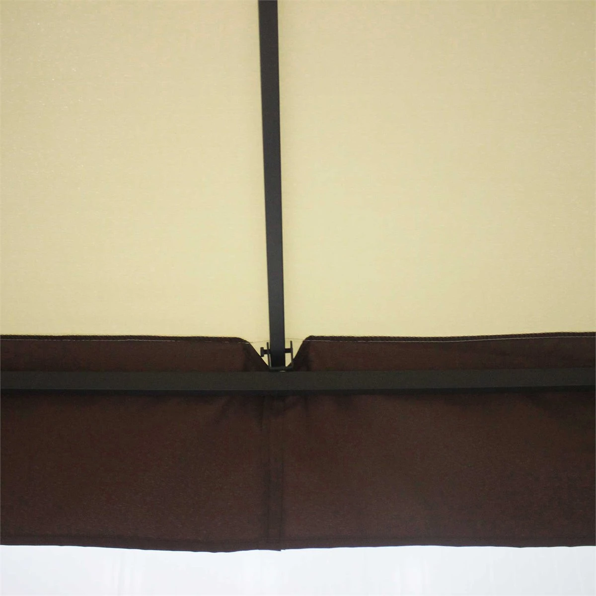 Outsunny Cenador De Jardín 3x3 M Pabellón Para Exterior Con Doble Techo De Ventilación Y Marco De Acero Protección Solar Para Fiestas Eventos Patio Al Aire Libre Beige 9 Outsunny Cenador De Jardín 3x3 M Pabellón Para Exterior Con Doble Techo De Ventilación Y Marco De Acero Protección Solar Para Fiestas Eventos Patio Al Aire Libre Beige - Imagen 9