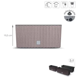 Prosperplast Jardinera Para Balcón Rato Case , Dimensiones (Mm) 395X185X195, Color Mocca -Ofertas Verdi Jar Tienda b047856df9ba380f35eac13de8ffebdf66dc31bc 4bca3845c64744d9a4644c5c3074409d