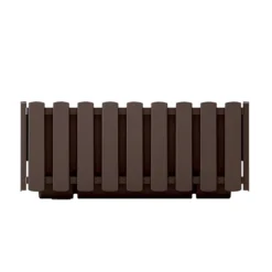 Prosperplast Jardinera Para Balcón BOARDEE FENCYCASE, Dimensiones (mm) 380x180x162, Color Marrón