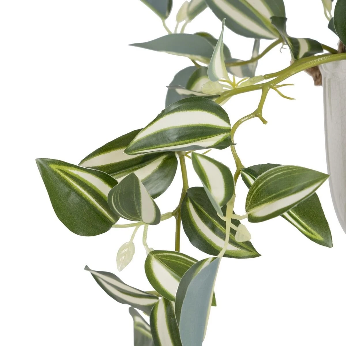 Planta Decorativa 24 X 35 X 25 Cm Blanco Verde PVC 4 Planta Decorativa 24 X 35 X 25 Cm Blanco Verde PVC - Imagen 4