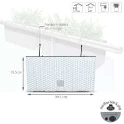 Prosperplast Jardinera Para Balcón Rato Case W , Dimensiones (Mm) 395X185X195, Color Antracita -Ofertas Verdi Jar Tienda b9f4dd765b15b6ae8a9f6f6d51a505dc9340b49b f32735a3344b4e6d972c6c037856f177