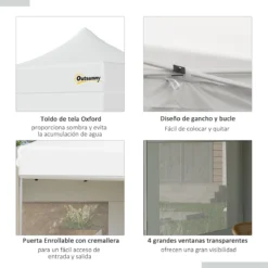 Outsunny Carpa Plegable 3x3 M Con Altura Ajustable Cenador De Jardín Con 4 Paredes Extraíbles De Tela Oxford 4 Ventanas Y Bolsa De Transporte Para Exterior Terraza Camping Blanco 15 Outsunny Carpa Plegable 3x3 M Con Altura Ajustable Cenador De Jardín Con 4 Paredes Extraíbles De Tela Oxford 4 Ventanas Y Bolsa De Transporte Para Exterior Terraza Camping Blanco -Ofertas Verdi Jar Tienda ba3e4910a5fba0cb044f3504321f1a959f8dfe21 119da3243f41418b93b9ff72b73ad286