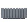Prosperplast Jardinera Para Balcón BOARDEE FENCYCASE, Dimensiones (mm) 580x180x162, Color Gris Piedra