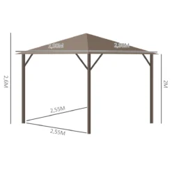 Outsunny Cenador De Jardín 3x3 M Marco De Aluminio Con 4 Cortinas Laterales 4 Mosquiteras Y Gancho Para Lámpara Gazebo Pabellón Para Exterior Patio Fiestas Marrón 10 Outsunny Cenador De Jardín 3x3 M Marco De Aluminio Con 4 Cortinas Laterales 4 Mosquiteras Y Gancho Para Lámpara Gazebo Pabellón Para Exterior Patio Fiestas Marrón -Ofertas Verdi Jar Tienda bb48c7811b050ba8171f39571093dfd4e5786b55 91a0bdb77f5b4b4facdaa7ebceeb599d