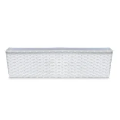 Prosperplast Jardinera Para Balcón Ratolla Case 9,9L., Dimensiones (Mm) 587X173X150, Color Blanco