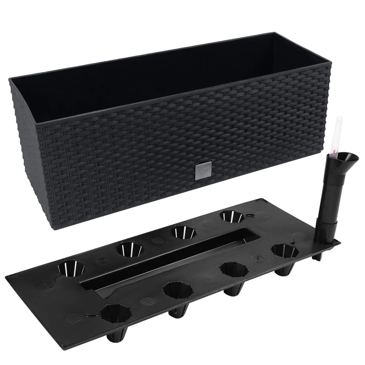 Prosperplast Jardinera Rectangular 17 Litros Con Autoriego Color Antracita 52 X 20 X 19cm 3 Prosperplast Jardinera Rectangular 17 Litros Con Autoriego Color Antracita 52 X 20 X 19cm - Imagen 3