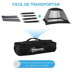 Outsunny Carpa De Jardín 3x3x2 M Cenador Para 4-6 Personas Con 4 Mosquiteras Y Puerta Incluye Bolsa De Transporte Protección Solar Para Camping Viajes Exterior Negro 16 Outsunny Carpa De Jardín 3x3x2 M Cenador Para 4-6 Personas Con 4 Mosquiteras Y Puerta Incluye Bolsa De Transporte Protección Solar Para Camping Viajes Exterior Negro -Ofertas Verdi Jar Tienda c092323de66bb5deafd6f39bd2887359ef55452f 783e07b1cce84581bf00c86b984ef2c0