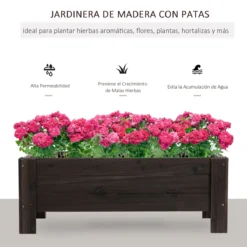 Outsunny Huerto Urbano Jardinera Macetero De Madera Arriate De Jardín Rectangular Con Patas Para Flores Plantas Cultivos 100x36,5x36 Cm Marrón 13 Outsunny Huerto Urbano Jardinera Macetero De Madera Arriate De Jardín Rectangular Con Patas Para Flores Plantas Cultivos 100x36,5x36 Cm Marrón -Ofertas Verdi Jar Tienda c1c8b0f648d963c966ac30d17d5dcc82f5f0041e 5aae4b455a334b3a95866c4d226edfd9
