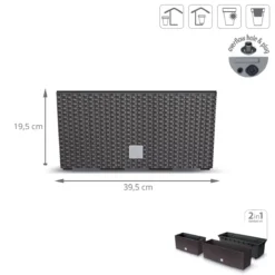 Prosperplast Jardinera Para Balcón Rato Case , Dimensiones (Mm) 395X185X195, Color Ocre Oscuro -Ofertas Verdi Jar Tienda c2398450e367aa922ffec53efa11e57627bece92 4d8c586e2640460e99f9334eb26a7c52