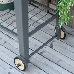 Outsunny Huerto Urbano Jardinera Elevada De Metal Cama De Jardín Con Ruedas Asa Lateral Y Estante Inferior Para Cultivo Plantas Hortalizas Flores 104x39x80 Cm Gris -Ofertas Verdi Jar Tienda c3e8430bb19cc658c84a377fa04192043a3fcda3 1a83ecaf326c46498d2481065b42e353