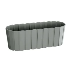 Prosperplast Jardinera Para Balcón BOARDEE BASIC 4,9L., Dimensiones (mm) 383x144x130, Color Gris Piedra