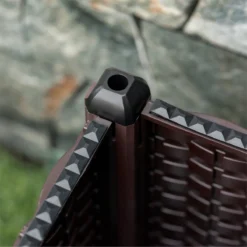 Outsunny Jardinera De Plástico Curdrada Con 4 Ruedas Macetero De Jardín Con Agujeros De Drenaje Para Cultivo De Plantas En Exterior Patio Terraza 40x40x31,5 Cm Marrón -Ofertas Verdi Jar Tienda c7c6c1780b21f8cc4dc43dab91bfb00053ac1744 1d1f5a7daafa49e7a19770551f2811f7