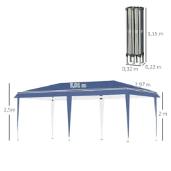Outsunny Cenador Plegable 6x3 M Carpa De Jardín Portátil Con Bolsa De Transporte Tela Oxford Marco De Acero Para Exterior Fiestas Camping Azul 13 Outsunny Cenador Plegable 6x3 M Carpa De Jardín Portátil Con Bolsa De Transporte Tela Oxford Marco De Acero Para Exterior Fiestas Camping Azul -Ofertas Verdi Jar Tienda c83c9a238b2eb15ff34b3991369f8f6375287847 f3f41ea090104adeb1c23f531a5fb32d