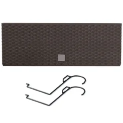 Prosperplast Jardinera Para Balcón Rato Case W , Dimensiones (Mm) 580X180X195, Color Ocre Oscuro