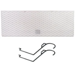 Prosperplast Jardinera Para Balcón Rato Case W , Dimensiones (Mm) 580X180X195, Color Blanco