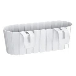 Prosperplast Jardinera Para Balcón BOARDEE HOOK 4,9L., Dimensiones (mm) 383x212x130, Color Blanco