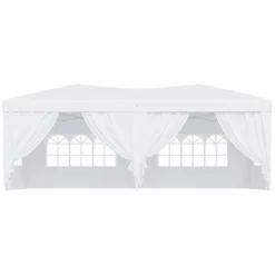 Outsunny Carpa Plegable En Acordeon 4 Paneles Laterales 2 Cortinas +Bolsa Transporte 5,91x2,97x2,55 M Blanco 12 Outsunny Carpa Plegable En Acordeon 4 Paneles Laterales 2 Cortinas +Bolsa Transporte 5,91x2,97x2,55 M Blanco -Ofertas Verdi Jar Tienda cee745c3a81cb1bbb98d259078e3ecbd20dd1680 12501e721ad94ca9b03837130fb845d2