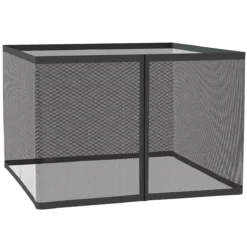 Outsunny Mosquitera Para Sombrilla Mosquitera Para Aire Libre Para Paraguas 300x300x240 Cm Red Para Sombrilla De Malla De Patio Con Cremallera Negro