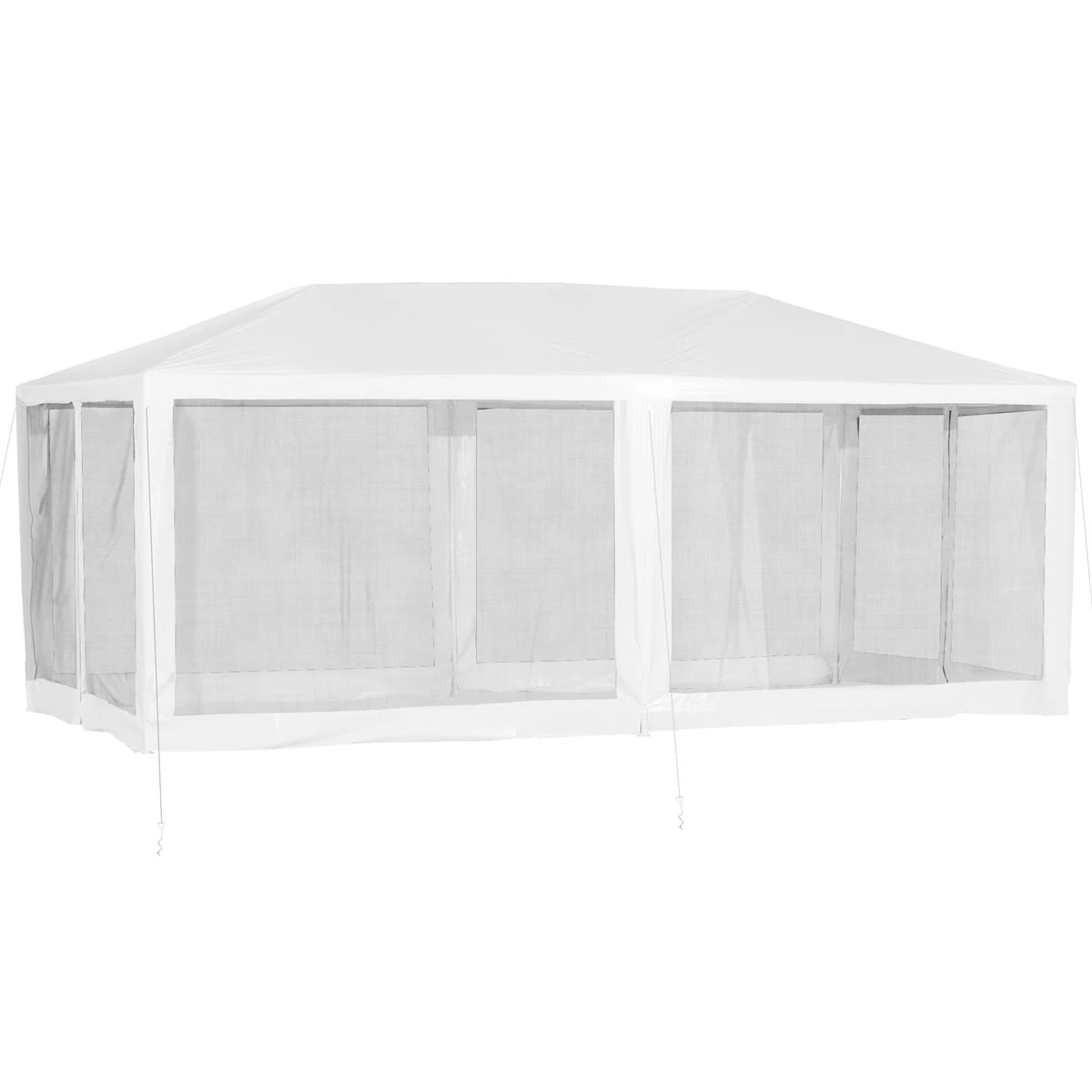 Outsunny Gazebo De Jardín 6x3m Pabellón Con 6 Paredes De Malla Extraíbles Cremallera Y Techo Estilo Catedral Para Fiestas Eventos Reuniones Blanco 1 Outsunny Gazebo De Jardín 6x3m Pabellón Con 6 Paredes De Malla Extraíbles Cremallera Y Techo Estilo Catedral Para Fiestas Eventos Reuniones Blanco