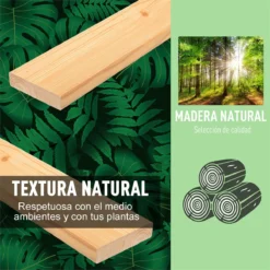 Outsunny Huerto Urbano De Madera 100x70x80 Cm Mesa De Cultivo Para Plantas Flores Hortalizas Con Patas Elevadas 4 Orificios De Drenaje Y Tela Geotextil -Ofertas Verdi Jar Tienda d732422dbbc0360219f35a9f441bbc59a38f2543 915626668a054956a766f425ed251d14