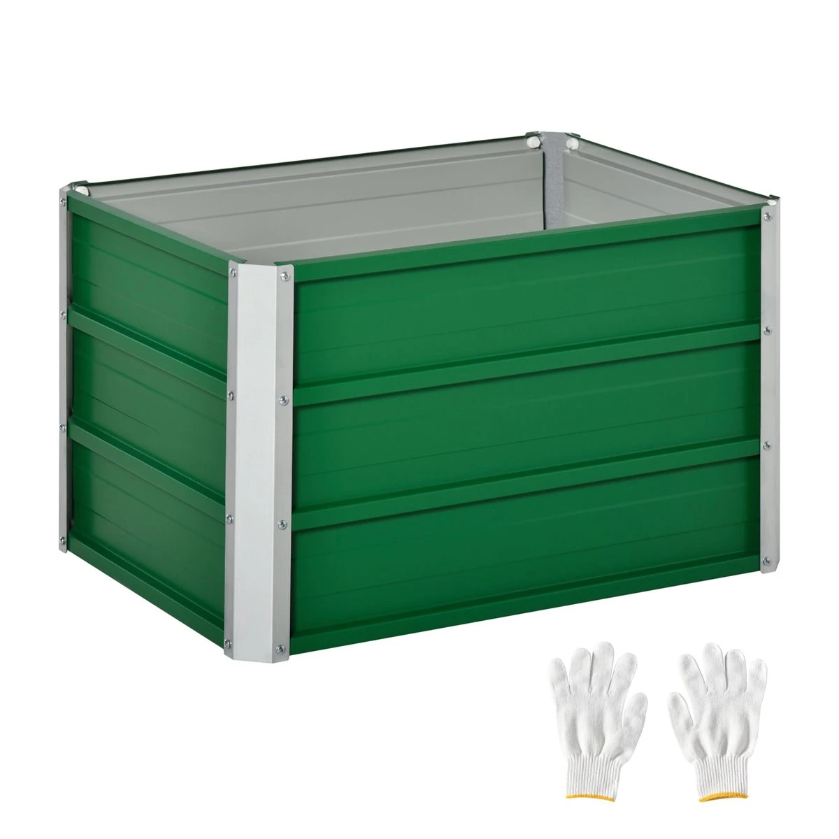 Outsunny Arriate Alto De Jardín De Acero Incluye Guantes Huerto Urbano Jardinera Macetero Rectangular Para Cultivos Plantas Flores Para Terraza Balcón 66x47x40 Cm Verde 1 Outsunny Arriate Alto De Jardín De Acero Incluye Guantes Huerto Urbano Jardinera Macetero Rectangular Para Cultivos Plantas Flores Para Terraza Balcón 66x47x40 Cm Verde