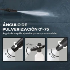DURHAND Hidrolimpiadora 1800W Lavadora De Alta Presión Caudal 510 L/h Bomba De Aluminio Presión De 150 Bar Manguera De 6 M Incluye Botella De Jabón Boquilla Cepillo 35x27x78 Cm Azul -Ofertas Verdi Jar Tienda dbc0a904bef6512a1bd63cf624afd3d40d639e33 8221005b820b40439d2ec12a8515899e