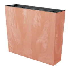 Prosperplast Jardinera Para Balc贸n Urbi Case Beton Effect , Con Dep贸sito, Dimensiones (Mm) 580X180X498, Color Terracota