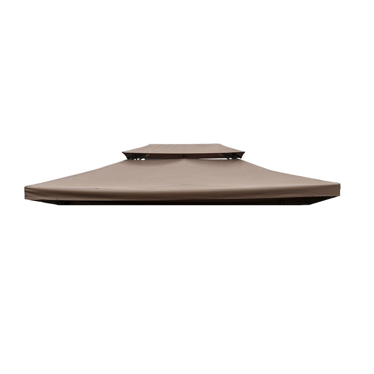 Outsunny Techo De Repuesto 4x3 M Para Cenador De Jardín 2 Niveles Transpirable Con 10 Orificios De Drenaje Cubierta De Repuesto De Gazebo Pabellón Exterior Marrón 2 Outsunny Techo De Repuesto 4x3 M Para Cenador De Jardín 2 Niveles Transpirable Con 10 Orificios De Drenaje Cubierta De Repuesto De Gazebo Pabellón Exterior Marrón - Imagen 2