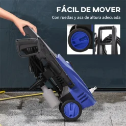 DURHAND Hidrolimpiadora Lavadora De Alta Presión 1600W Caudal 432 L/h Bomba De Aluminio Presión De 135 Bar Manguera De 6 M Incluye Botella De Jabón Boquilla Cepillo 32x24x65 Cm Azul -Ofertas Verdi Jar Tienda e6aa8ae79a1610c2d54c492ab61fdd3b575c0940 7a80bf213144424c8c4202d56f295d27