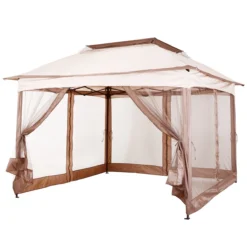 Outsunny Carpa Plegable 3.25x3.25m Gazebo Pabellón Cenador Jardín Doble Techo Mosquitera Bolsa Transporte Marco Acero Tela Poliéster Resistente De Agua -Ofertas Verdi Jar Tienda e72f965c9e84316c7012da0cb614737aa2bffc52 e8e43e7e19bf4c4daa5378838f03f355