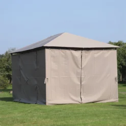 Outsunny Cenador Con Techo Al Aire Libre Gazebo Pabellón Exterior Con Pared Lateral Cenador Carpa De Jardín 4x3 M Marco De Acero Para Fiesta Eventos -Ofertas Verdi Jar Tienda e9d7750c622845d6048f3195d8568d72fbd6ba40 0ab4fe1086514106b366438fd04d4d22