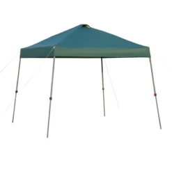 Outsunny Cenador Plegable 3x3m Portátil De Jardín Con Bolsa De Transporte Con Ruedas Acero Para Exterior Fiestas Camping Verde