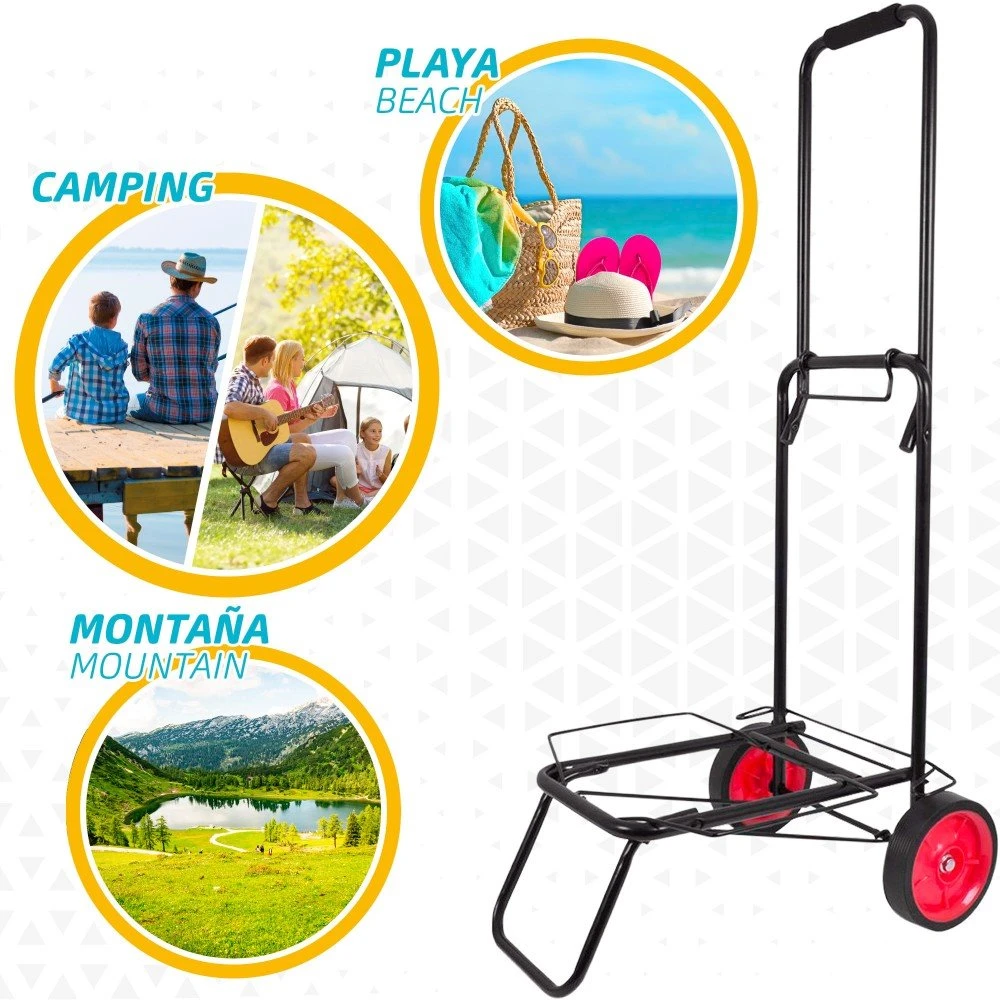 Carro Playa Plegable Aktive Beach 35x45x100 Cm 5 Carro Playa Plegable Aktive Beach 35x45x100 Cm - Imagen 5