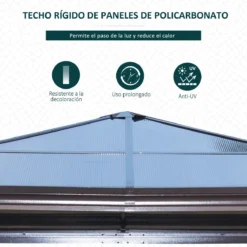 Outsunny Cenador Para Jardín 3x3 M Alumnio Pabellón Para Exterior Con Techo De Policarbonato Anti-UV Y 4 Mosquiteras Laterales Con Cremalleras Para Fiestas Eventos Beige 13 Outsunny Cenador Para Jardín 3x3 M Alumnio Pabellón Para Exterior Con Techo De Policarbonato Anti-UV Y 4 Mosquiteras Laterales Con Cremalleras Para Fiestas Eventos Beige -Ofertas Verdi Jar Tienda f03fe64628d2abfbb9ffe1ce6a03353c8a57c6ad 29564a3da4fb4768838c5934d2fcf274