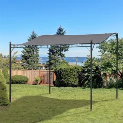 Outsunny Pérgola De Jardín 3x3 M Cenador Con Toldo Y 8 Orificios De Drenaje Para Patio Terraza Metal Y Poliéster 180 G/m² Resistente Gris -Ofertas Verdi Jar Tienda f4c9e1d29d3a5d67bd66f04fa53f183dbc02f136 6913dff4f10c4c97b59f2cc511fbaac5